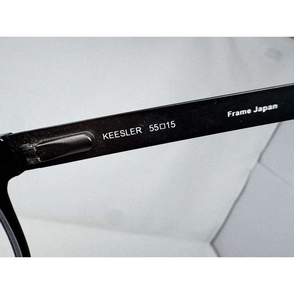 Randolph Keesler Eyeglass Frames Black Rectangle Japan 55-15-145